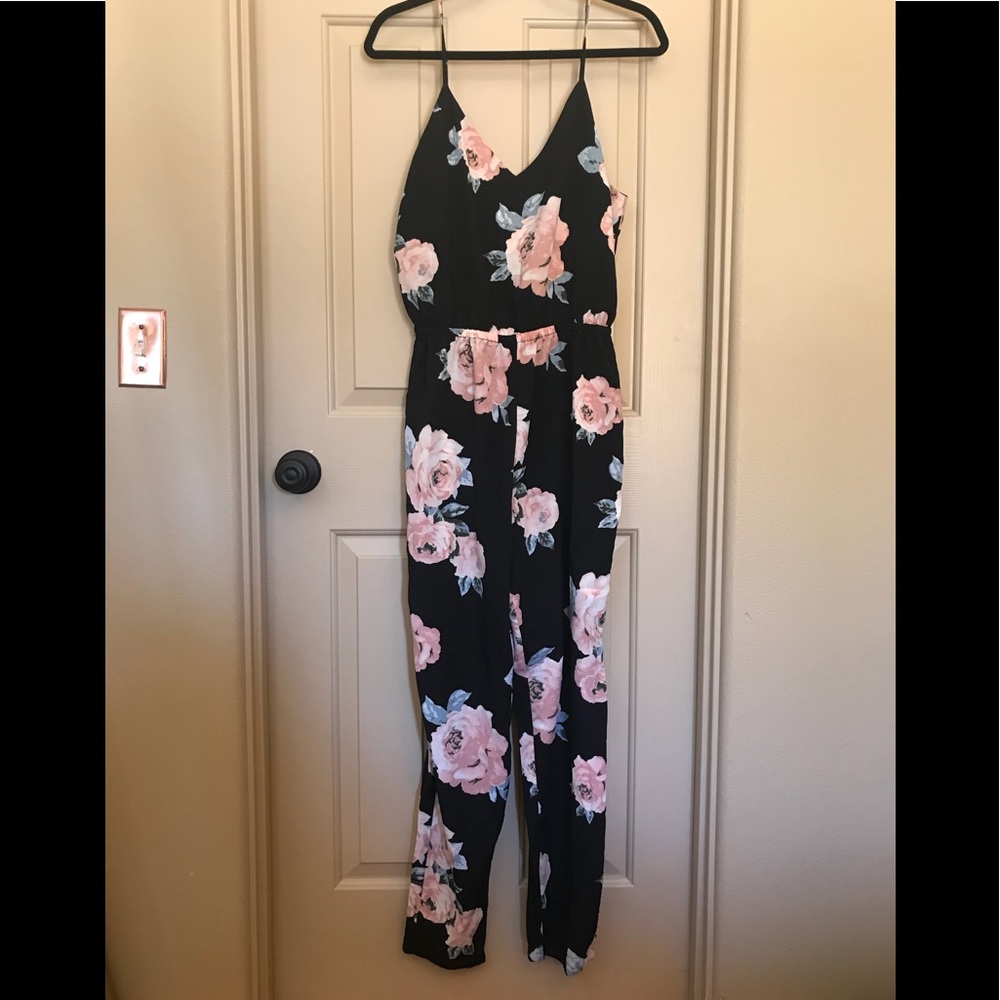 Forever 21 Floral Jumpsuit